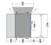 Outwell Talladega Driveaway Air Awning Grey Outwell - Dynamic Drive