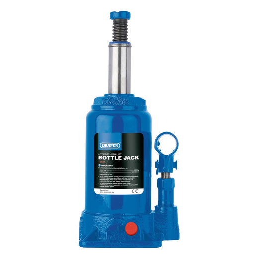 Draper High Lift Hydraulic Bottle Jack, 4 Tonne 13107 Draper - Dynamic Drive