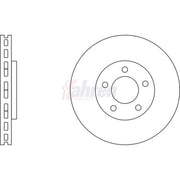 Fahren Front & Rear Brake Discs & Pads fits Nissan Pulsar 2015 on 1.6