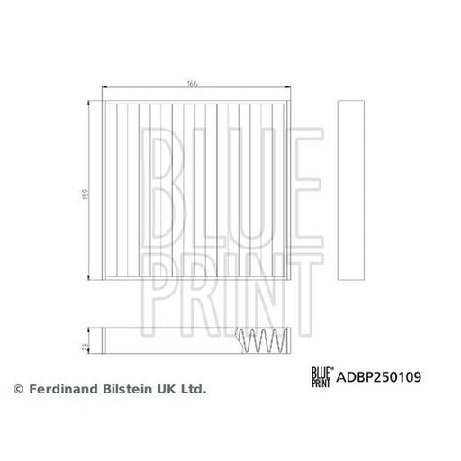 Blue Print Cabin Air Filter (Pollen Filter)