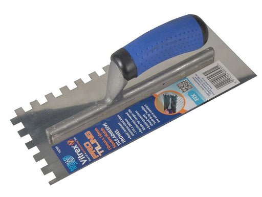 Vitrex Professional Stainless Steel Adhesive Trowel Square Notches 10mm Vitrex - Dynamic Drive