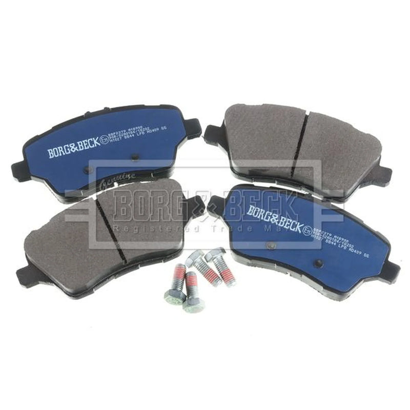 Borg & Beck Front & Rear Brake Discs & Pads fits Ford Fiesta VI 2013-2017 1.6