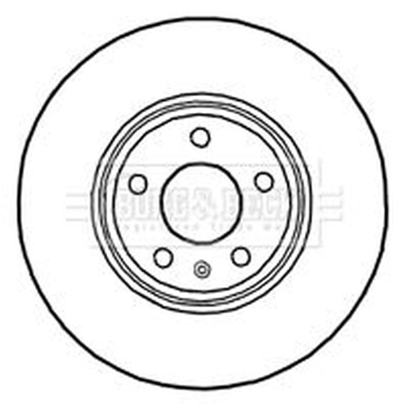 Borg & Beck Front Brake Vented Discs & Pads fits Audi A5 2010-2017