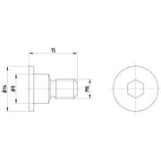 Textar 2 x Rear Brake Disc Bolt TPM0001