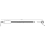 Juratek Brake Hydraulic Hose Line Right JBH1054