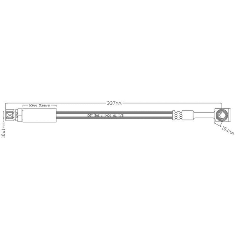 Juratek Brake Hydraulic Hose Line Right JBH1054