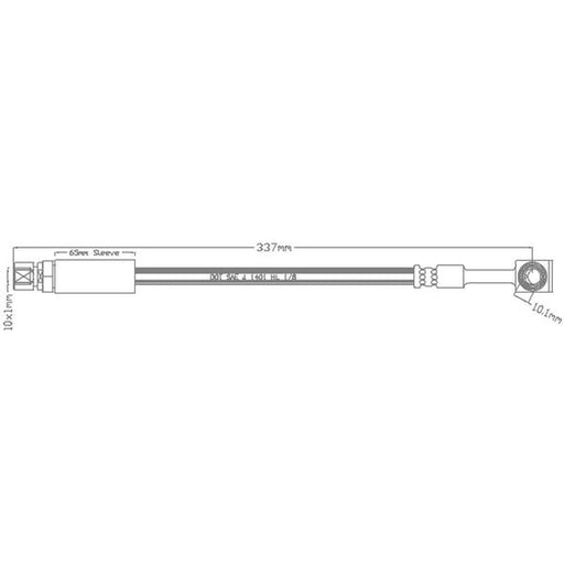Juratek Brake Hydraulic Hose Line Right JBH1054