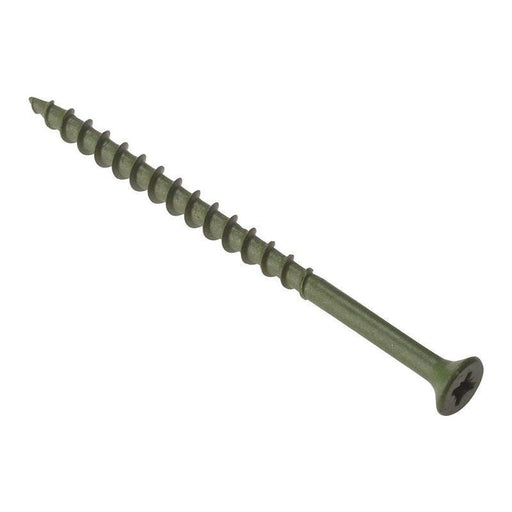 Forgefix Decking Screw Pozi Compatible ST Green Anti-Corrosion 4.5 x 55mm Tub 1000 ForgeFix - NN4 Online