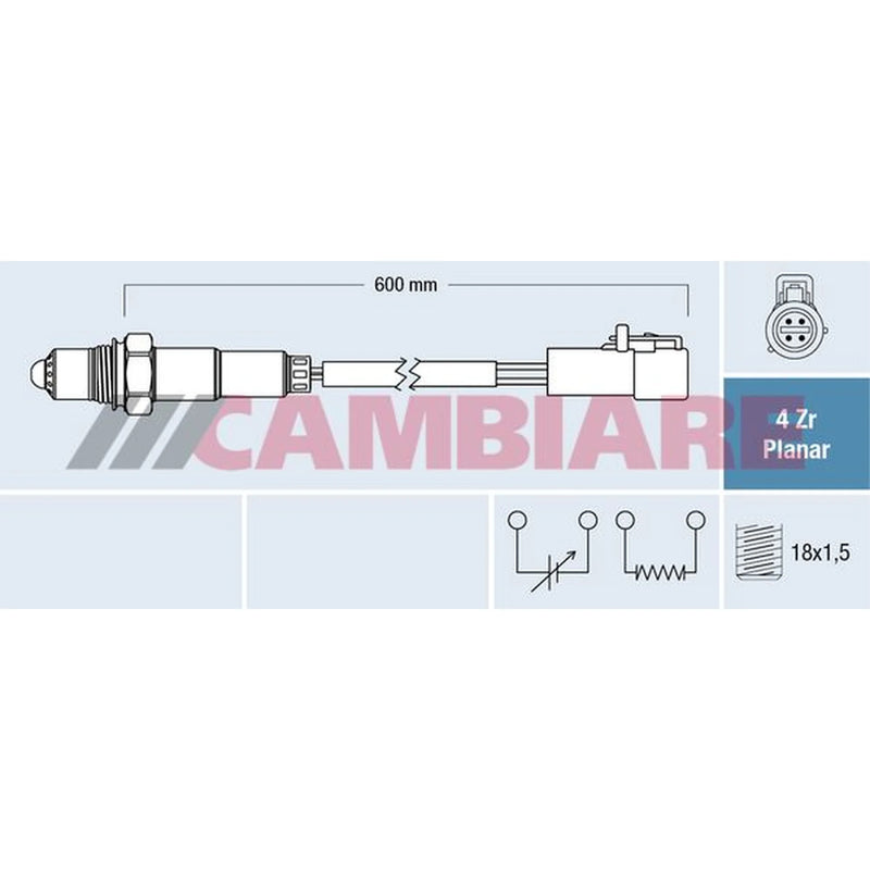 Cambiare O2 Lambda Oxygen Sensor before catalytic converter fits Ford C-Max II