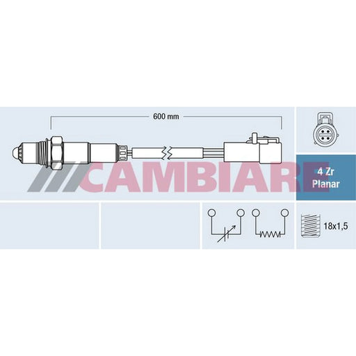 Cambiare O2 Lambda Oxygen Sensor before catalytic converter VE381856