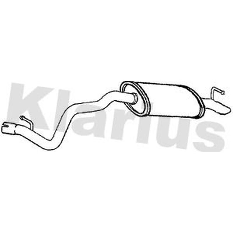 Klarius Box With Tail Pipe Rear fits BMW 3 2004-2012