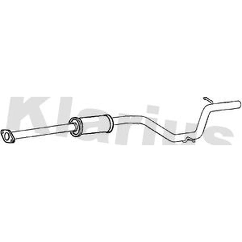 Klarius Box With Centre Pipe Centre fits Ford Galaxy II 2011-2015 1.6