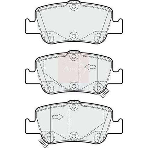 Apec Rear Brake Pad Set PD3251