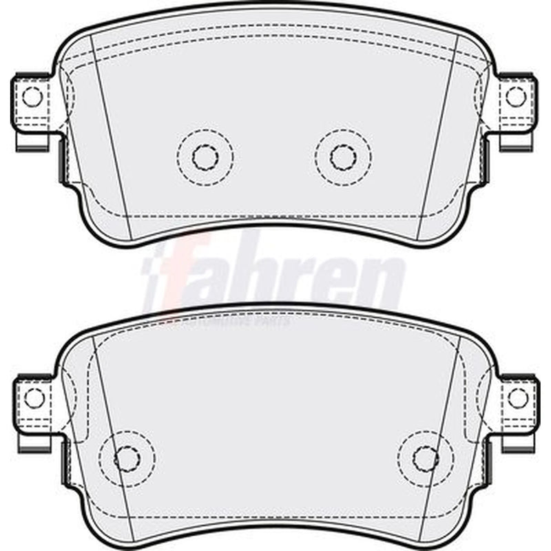 Fahren Rear Brake Pad Set FBP3796