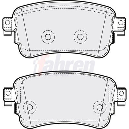 Fahren Rear Brake Pad Set FBP3796