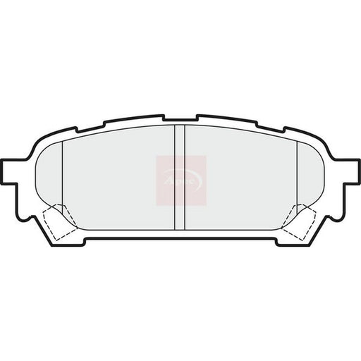 Apec Rear Brake Pad Set fits Subaru Forester 2002-2009 2.0 2.5