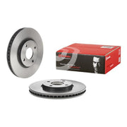 Brembo 2 x Internally Vented Brake Discs fits Ford Ecosport 2013-2022 1.0 1.5