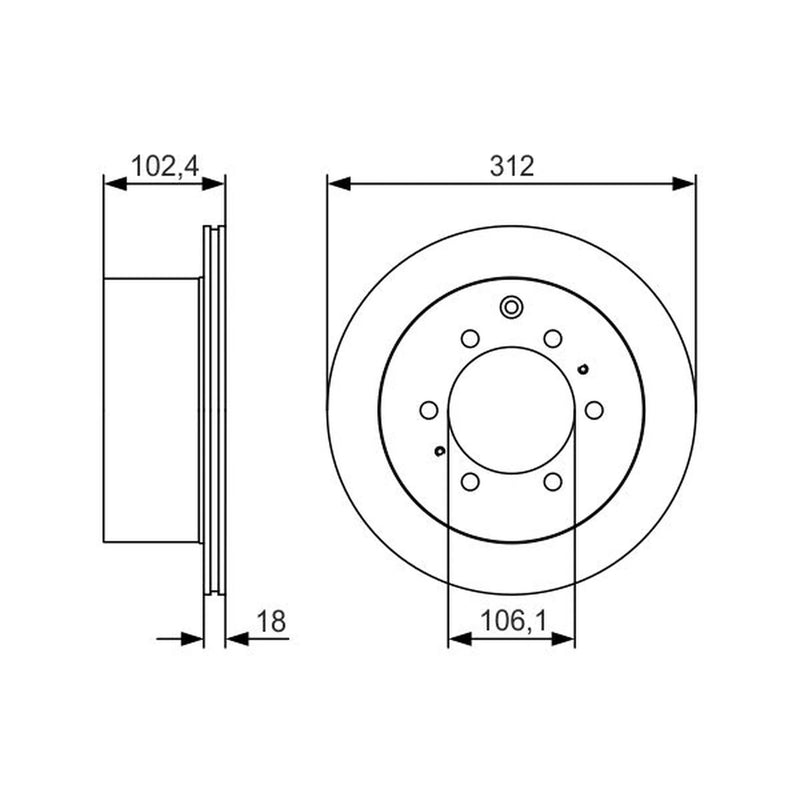 Bosch Front & Rear Brake Discs & Pads fits Toyota Land Cruiser 80 1990-1997 4.2