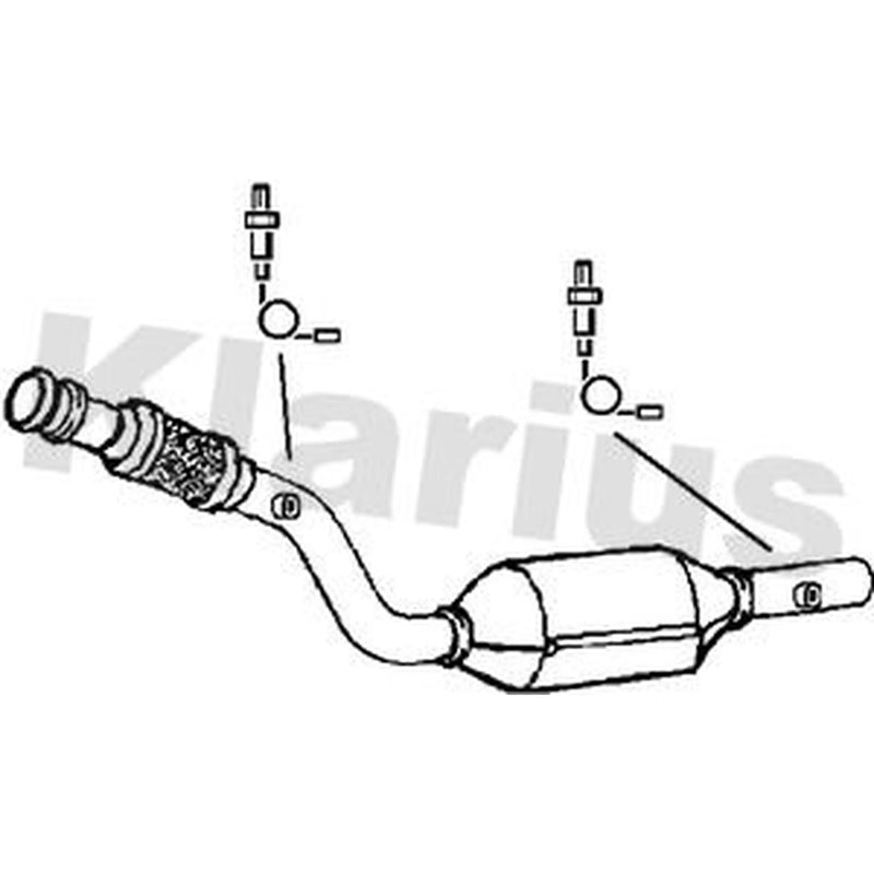 Klarius Catalyst Type Approved With Pipe fits Peugeot 206 1999-2007 2.0