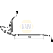 NAPA Brake Hydraulic Hose Line outer NBH1133