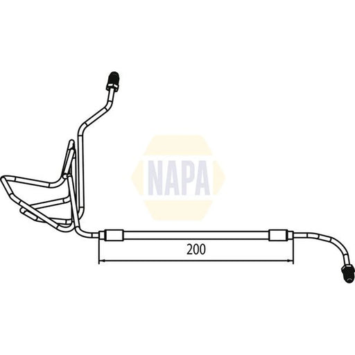 NAPA Brake Hydraulic Hose Line outer NBH1133