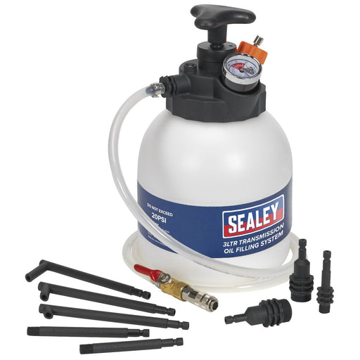 Sealey Transmission Oil Filling System 3 Litre DSG CVT Fluid Filler Tool Kit Sealey  - Dynamic Drive