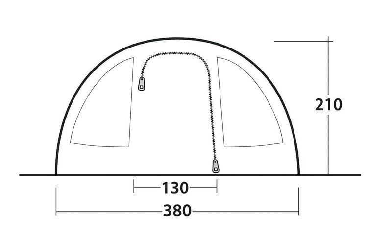 Outwell Sky 6 Pole Tent Blue 6 Person Outwell - Dynamic Drive