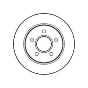 Abtex Rear Brake Solid Discs & Pads fits Ford Focus II 2005-2012 2.5
