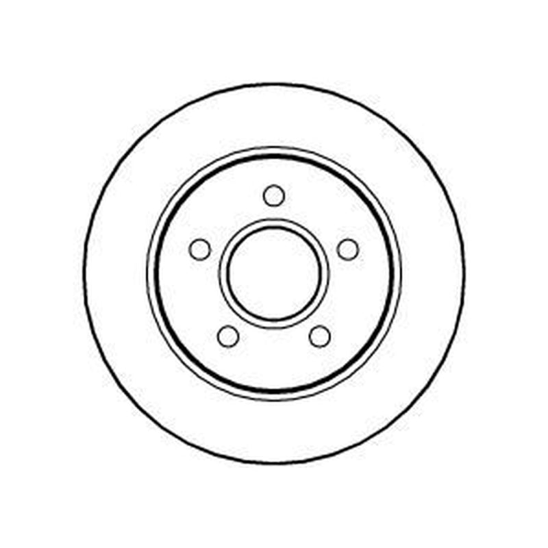 Abtex Rear Brake Solid Discs & Pads fits Ford Focus II 2005-2012 2.5
