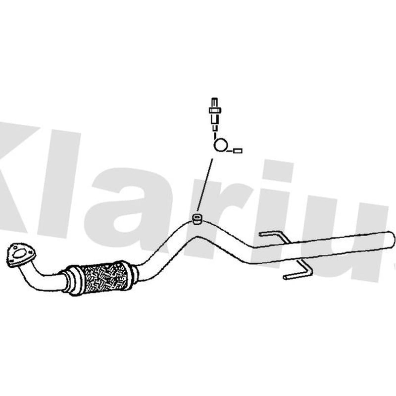 Klarius Exhaust Pipe OD fits Opel Signum 2005-2008 1.8