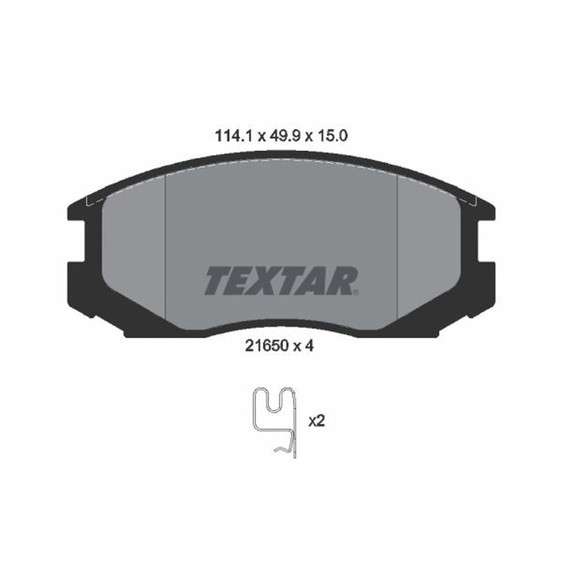 Textar Front Brake Pad Set 2165001
