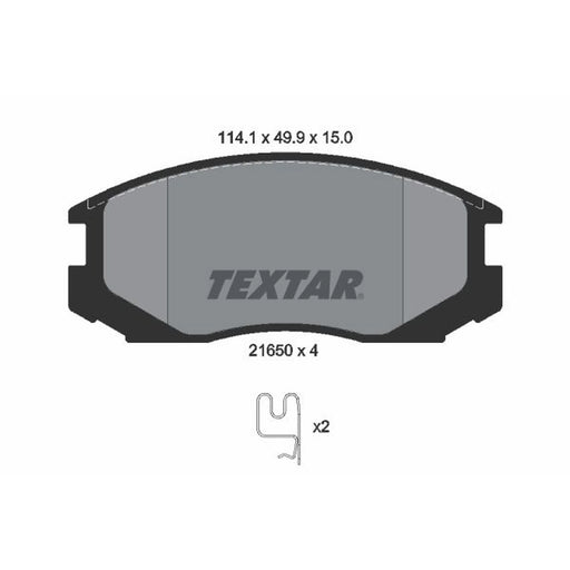 Textar Front Brake Pad Set 2165001