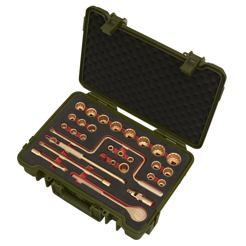 Sealey Premier Premier Non-Sparking Socket Set 1/2"Sq Drive 31pc NS039 Sealey Premier - Dynamic Drive