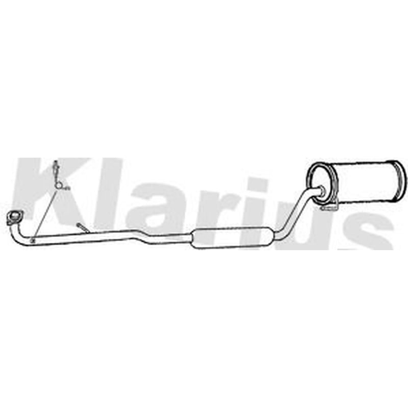 Klarius Box With Centre Pipe Centre fits Daihatsu Cuore 2000-2003 1.0