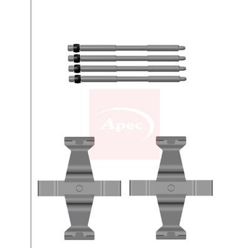 Apec Brake Pad Accessory Fitting Kit Front fits Polestar Polestar 2 2019-2023