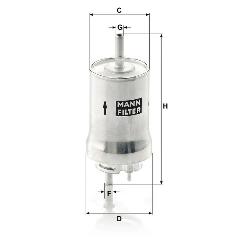 MANN-FILTER Full Service Kit with Air, Oil, Fuel & Cabin Filters fits Audi A2