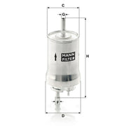 MANN-FILTER Full Service Kit with Air, Oil, Fuel & Cabin Filters fits Audi A3