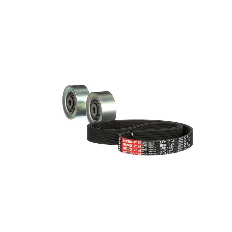 Gates V-Ribbed Belt Set fits Citroën C2 2003-2012 1.1 1.4 1.6