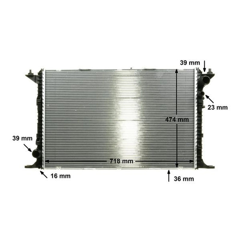 Mahle Engine Radiator fits Audi A8 D4 2012-2018 4.0