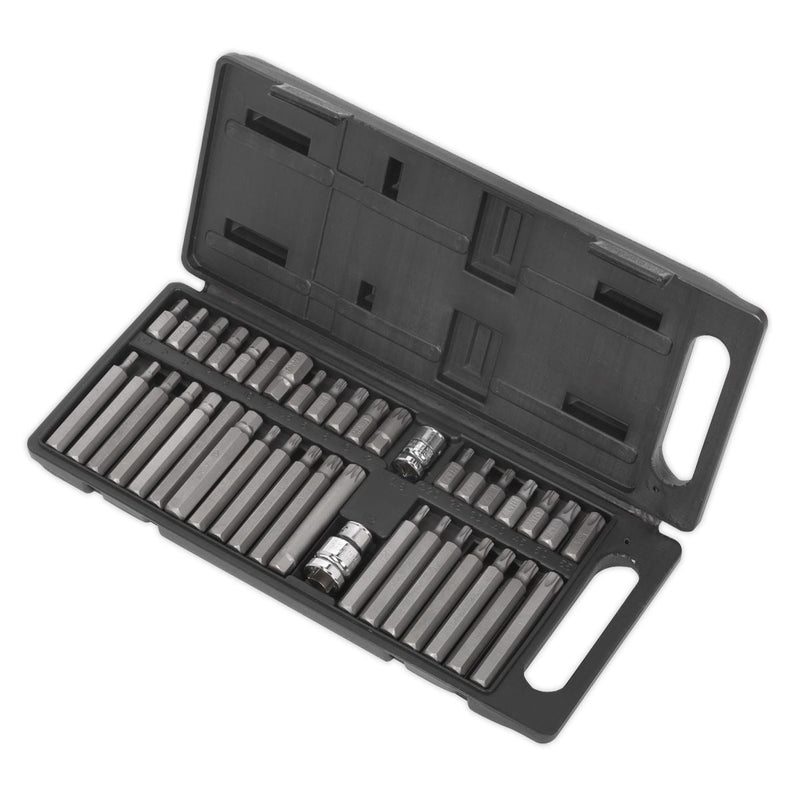 Sealey TRX-Star/Hex/Spline Bit Set 40pc 3/8" & 1/2"Sq Drive S0982 Siegen by Sealey - Dynamic Drive