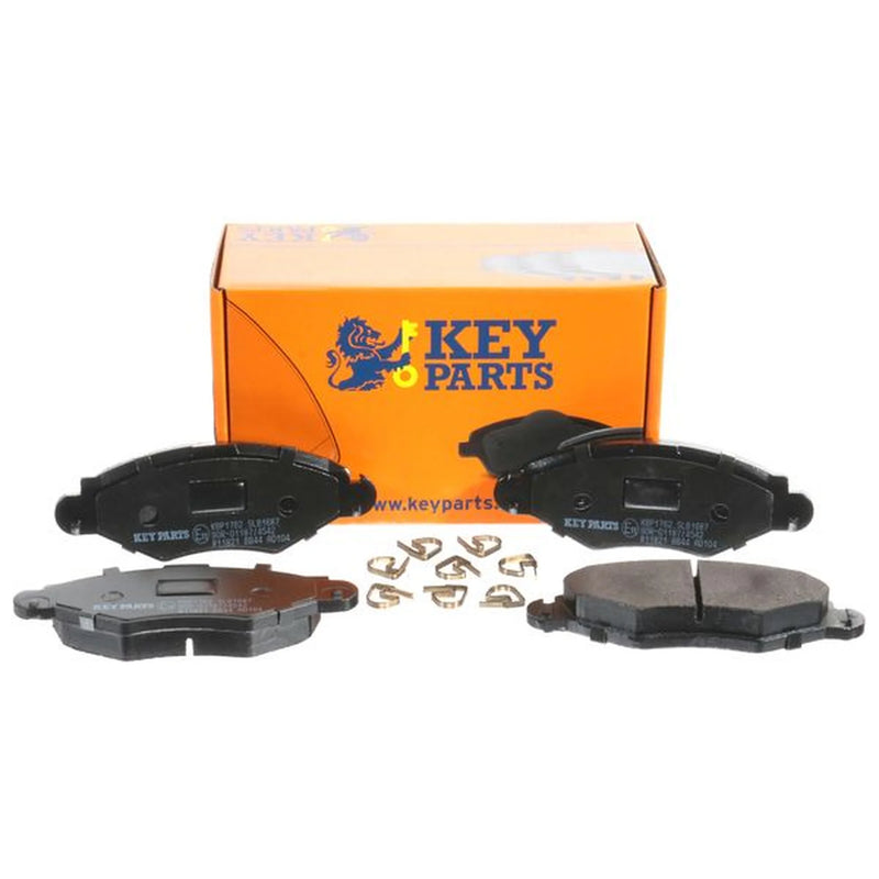 Key Parts 4 x Front Brake Pad Set fits Peugeot 206 1998-2012 1.1 1.4 1.9