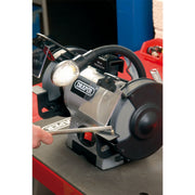 Draper Bench Grinder With Worklight, 150mm, 370W 05095 Draper - Dynamic Drive