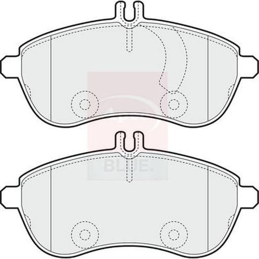 Apec Front Brake Pad Set fits Mercedes-Benz C-Class 2007-2014