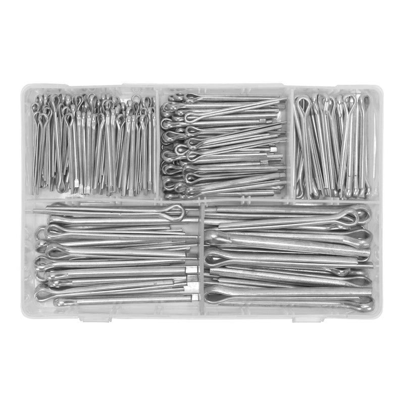 Sealey Metric/Imperial Split Pin Assortment 230pc - Large Sizes AB003SP Sealey - Dynamic Drive