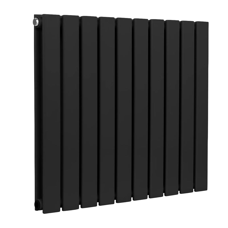 Baridi Horizontal Radiator 600 x 700mm Black DH345