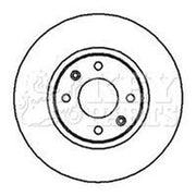 Key Parts 2 x Vented Front Brake Discs KBD5100-x2
