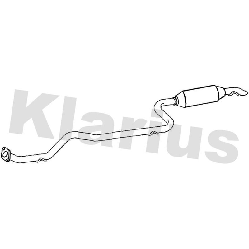 Klarius Box With Tail Pipe Rear fits Toyota Avensis 2008-2018 2.0