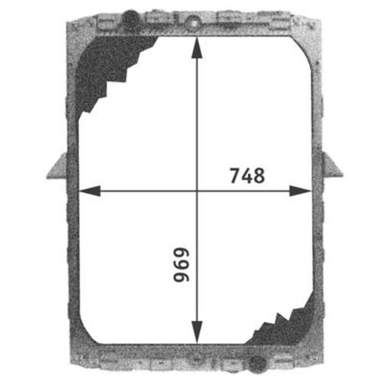 Mahle Engine Radiator fits Daf 95 1987-1998 95.330 95.360 95.380 95.400 95.430