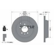 Textar 2 x Rear Brake Discs 92147603-x2