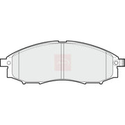 Apec Front Brake Pad Set fits Nissan Navara 2001 on 2.5